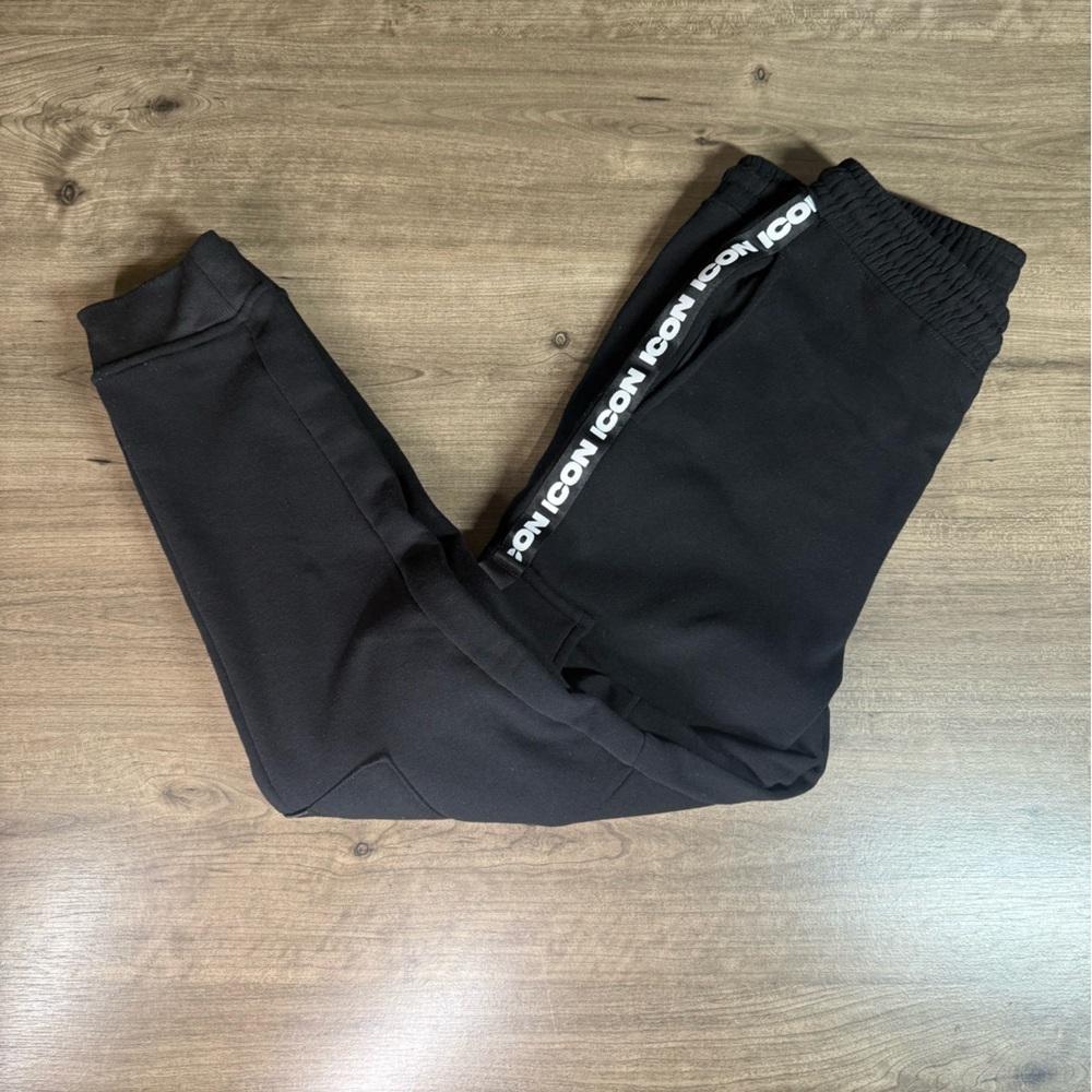 Rock Salt Men’s Icon Atheltic Cargo Sweat Pants/Joggers Black Size Small